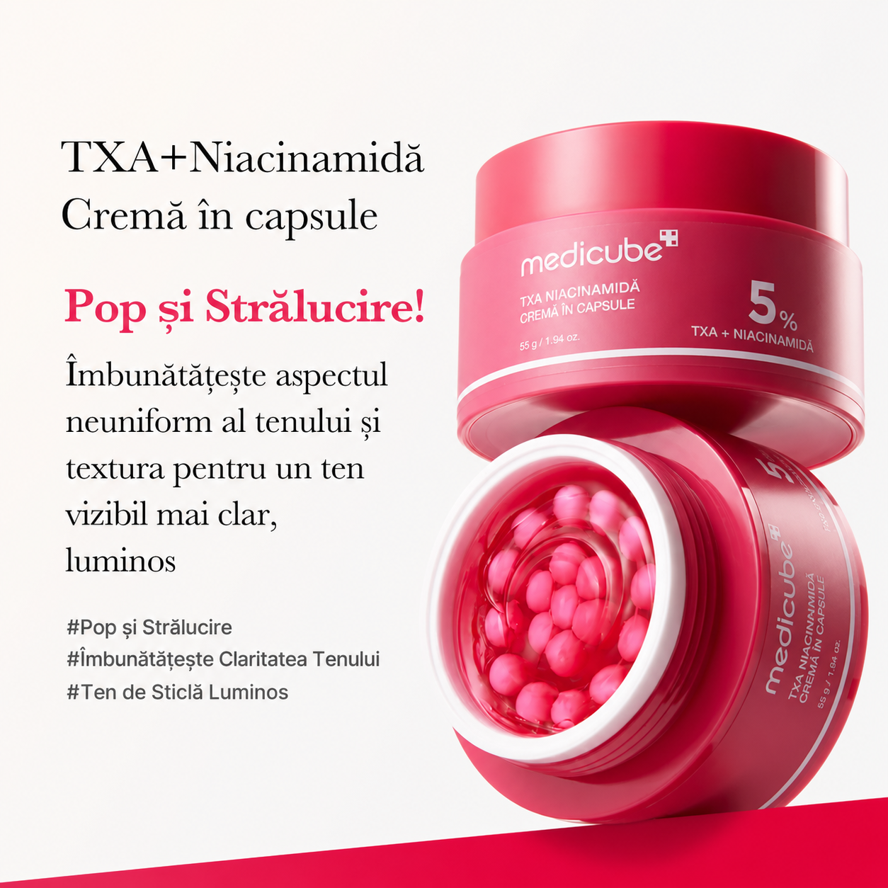Cremă Anti-Pete Pigmentare – Niacinamidă + Acid Tranexamic